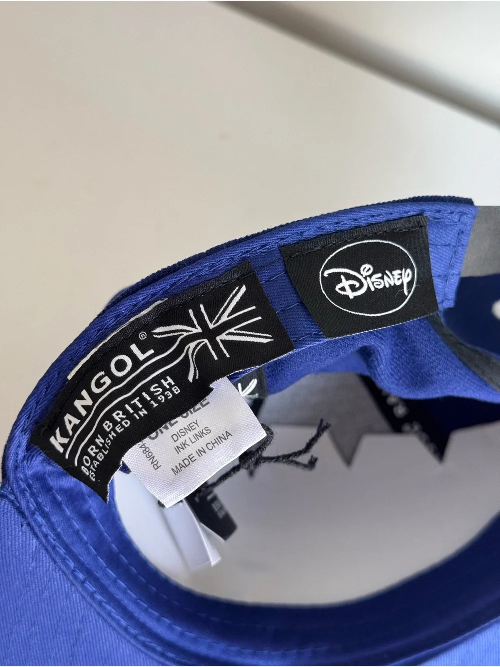 Kangol x Disney Ink Links Mickey Mouse Embroidered Snapback Baseball Cap NWT